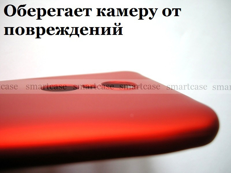 Красный Soft Tpu чехол бампер для Xiaomi Redmi 5 Plus, не скользкий с перламутровым оттенком - фото 6 - id-p716364965