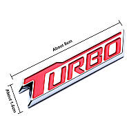 3D емблема металева Turbo, фото 3