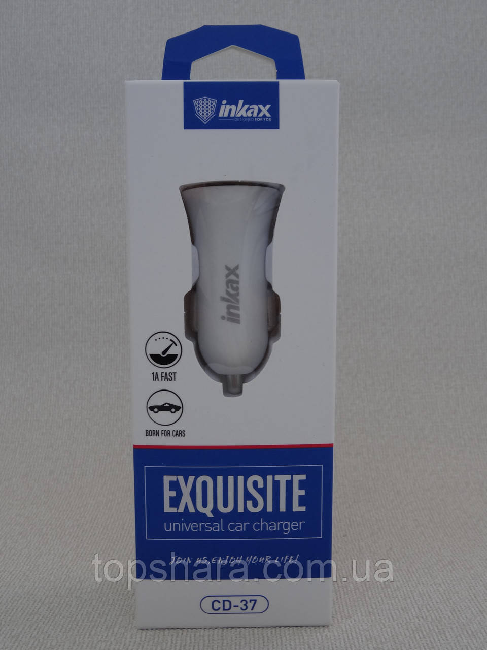 Зарядний пристрій для авто Inkax CD-37 White