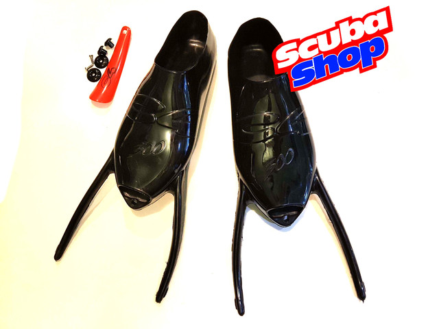 Ласти С4 ALLBLACK HT (карбон TR50, кут 32, калоші С4 300)