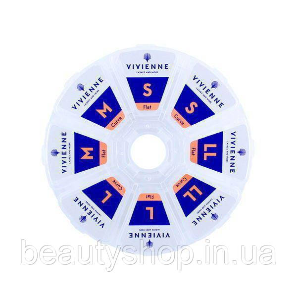 Набір силіконових бігуді VIVIENNE (8 пар) – Універсальний комплект для ламінування вій
