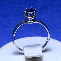 Серебряное кольцо с сапфировым фианитом кс 1110сап