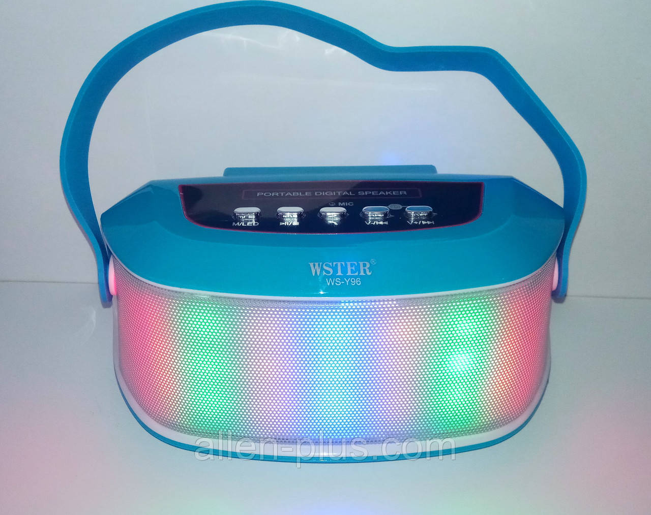 Акустична Bluetooth-колонка зі світломузикою WSTER WS-Y96, blue