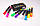Маркер-мел, флюоресцентний, сухостираний NoXL-188, 8 кольорів, фото 2