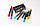 Маркер-мел, флюоресцентний, сухостираний NoXL-188, 8 кольорів, фото 3