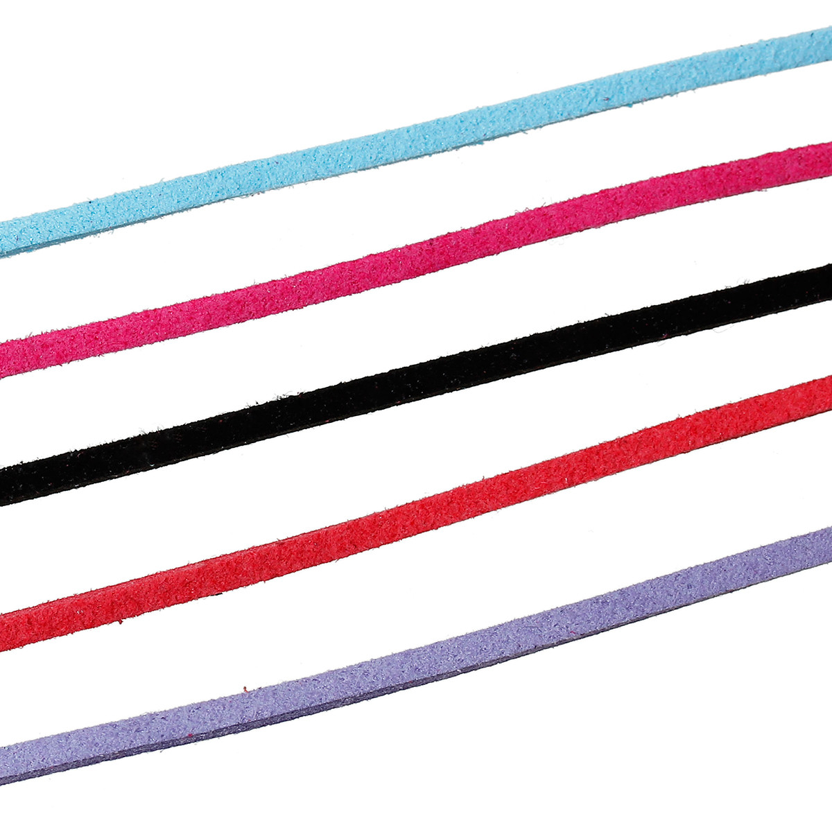 Штучна замша, Шнур, Мотузка, Різні кольори, 2.9 мм, 1 метр