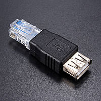 Адаптер USB (мама) LAN RJ45 Ethernet Сетевой Конвертер Переходник