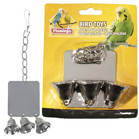 Karlie Flamingo Металеве дзеркало з 3 дзвіночками