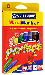 Фломастери, 8 кол., Perfect Maxi, 8610, CD