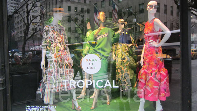 Нью-Йорк,магазин Saks,Tropical Розділ Широкі капрі - фото teens.ua - Нью-Йорк,магазин Saks,Tropical