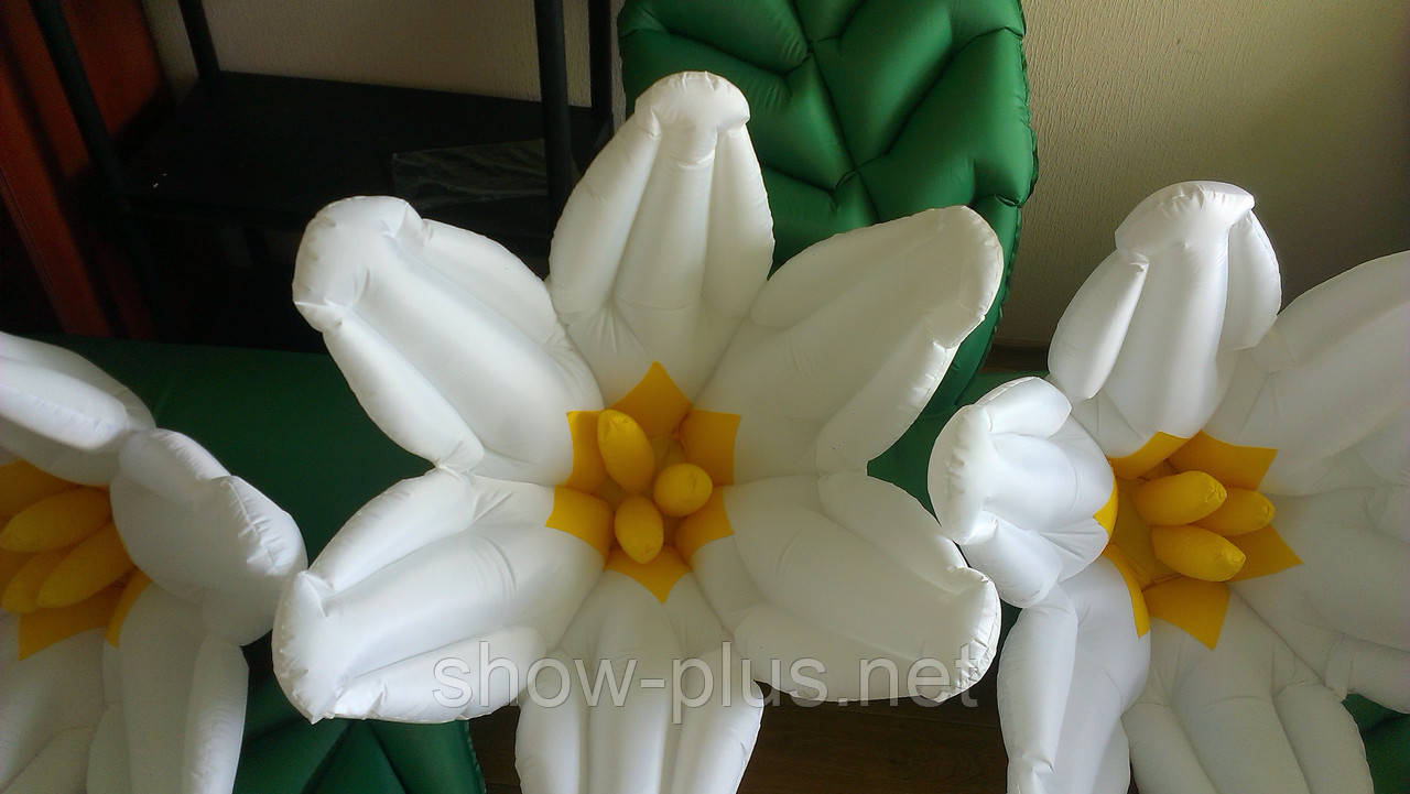 Пневмогирлянда (пневмоцветы, надувные цветы) Нарциссы 10 м. - фото 2 - id-p16116381