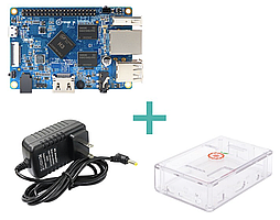 Orange Pi PC. H3 Quad-Core. 1GB DDR3 в комплекті з блоком живлення і корпусом