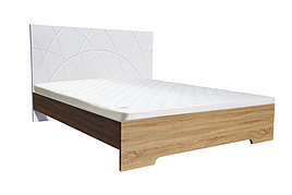 Ліжко з ДСП/МДФ з  висувними шухлядами  в спальню Міа 140*200 Неман