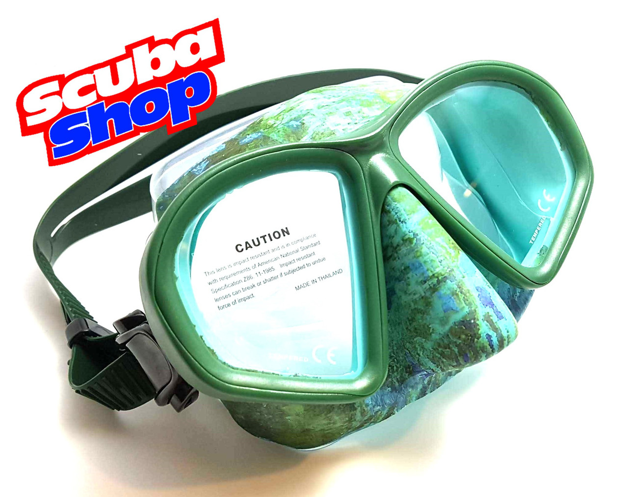 Маска Bs Diver COVERT Green для підводного полювання, фото 1