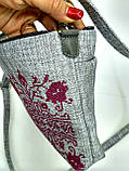 Текстильна сумка з вишивкою, фото 4