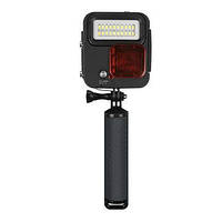 Металлический водонепроницаемый бокс с LED светом для экшн камер GoPro Hero 4, 5, 6, 7 (код № XTGP435)