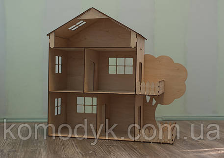 Дерев'яний Ляльковий будиночок (ручна робота), фото 2
