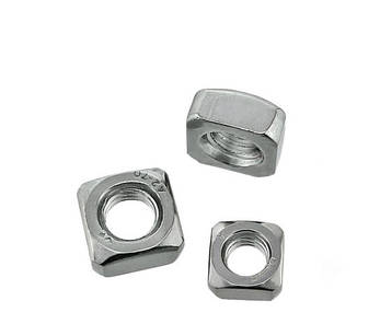 Гайка квадратна М16 DIN 557 з фаскою з нержавійки, фото 2