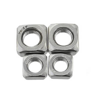 Гайка квадратна М16 DIN 557 з фаскою з нержавійки, фото 3
