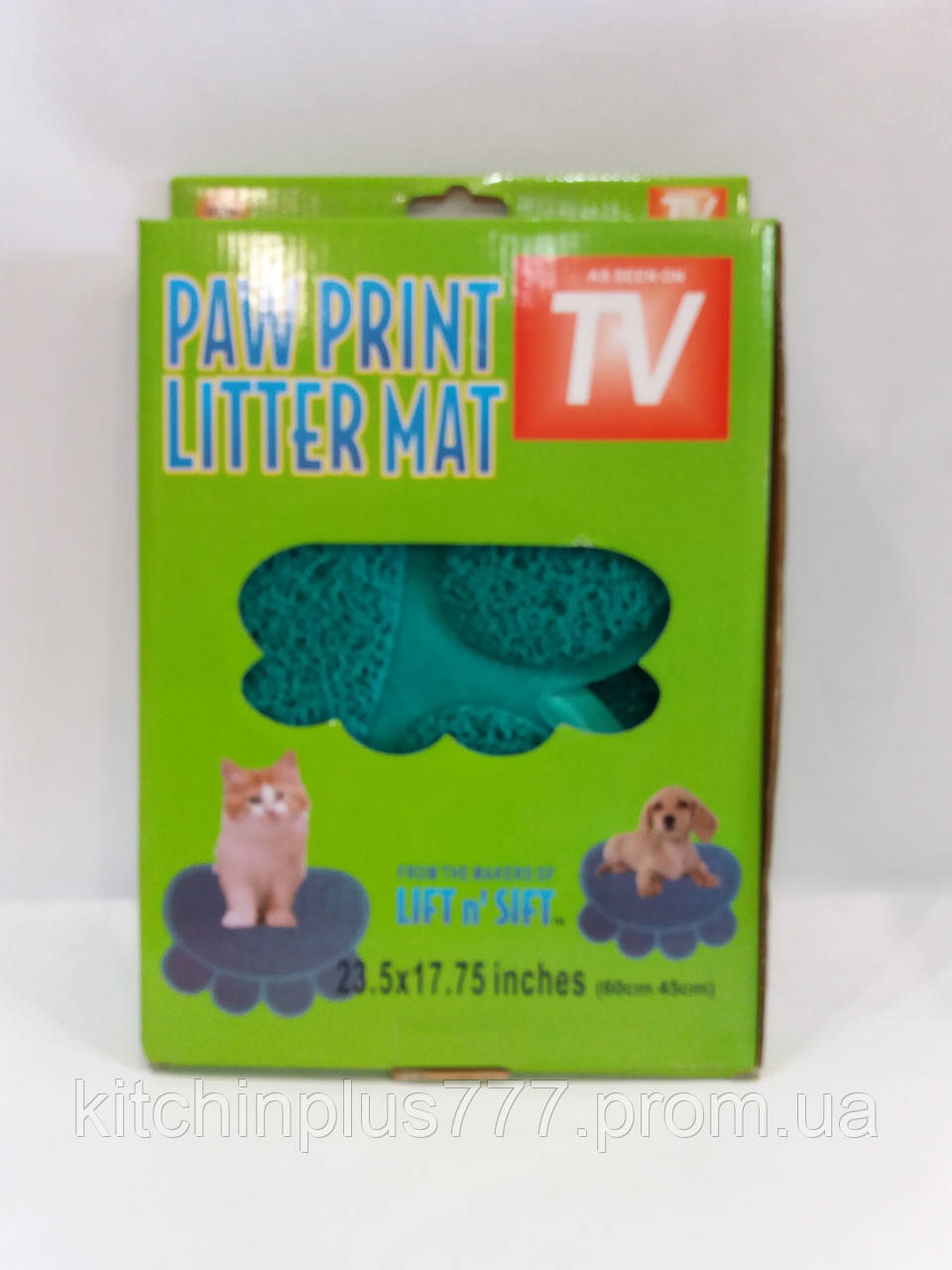 Килимок-підстилка для хатніх тварин Paw Print Litter Mat