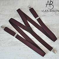 Підтяжка доросла 25-ка Y унісекс (темно-бордовий)