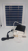 Сонячна панель SPM-4W 5V USB+Повер банк 10400mA (4800mA реальна ємність)