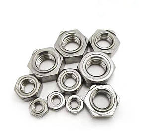 Гайка М3 DIN 929 приварная шестигранної форми з нержавійки