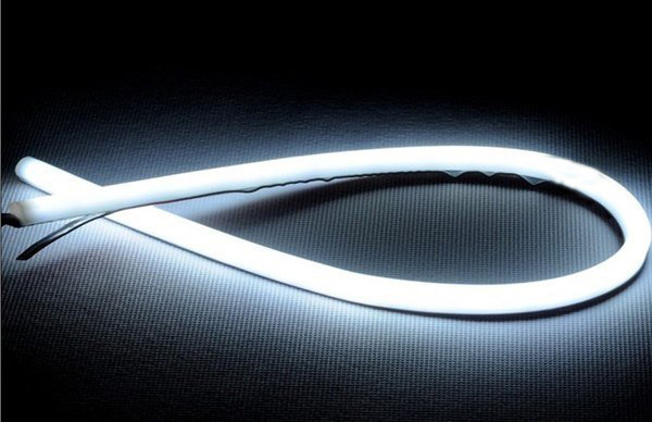 Гнучкі денні ходові вогні DRL 45см білі пара, фото 1