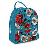 Стильний міський молодіжний рюкзак з квітковим принтом. 3 кольори!, фото 3