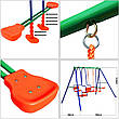 Дитячі гойдалки 3 в 1 Play Ground, металева для дому та дачі, фото 8