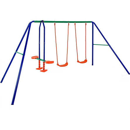 Дитячі гойдалки 3 в 1 Play Ground 2, металева , фото 1