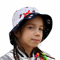 Летняя шляпка панамка для девочки.Китти.