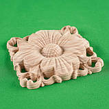 Розетка меблева. Дерев'яна декоративна розетка Код Р1, фото 4