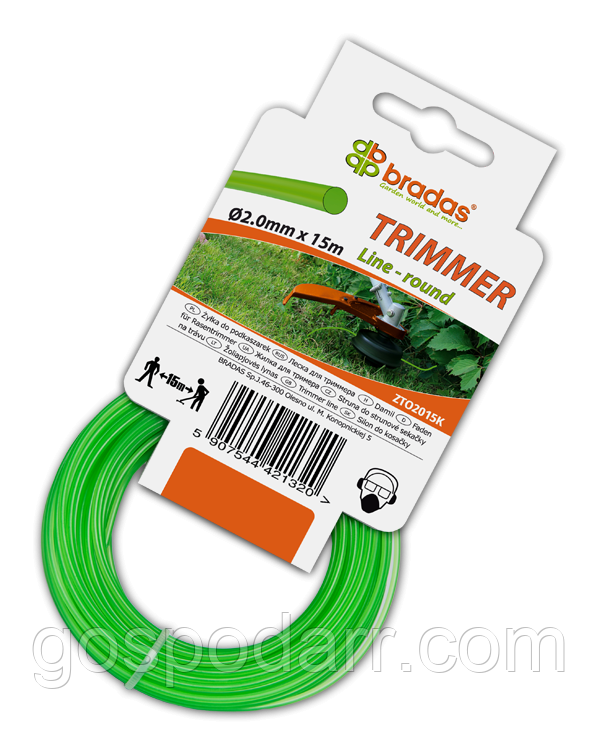 Леска для триммера TRIMMER "круг" 3,0x15, ZTO3015K - фото 1 - id-p717402703