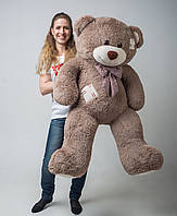 Стильна м'яка іграшка ведмідь із латками 150 см