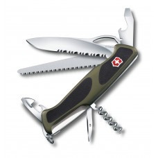 0.9563.MWC4 Ніж Victorinox Delemont, "RangerGrip 179", 130 мм, зелений / чорний
