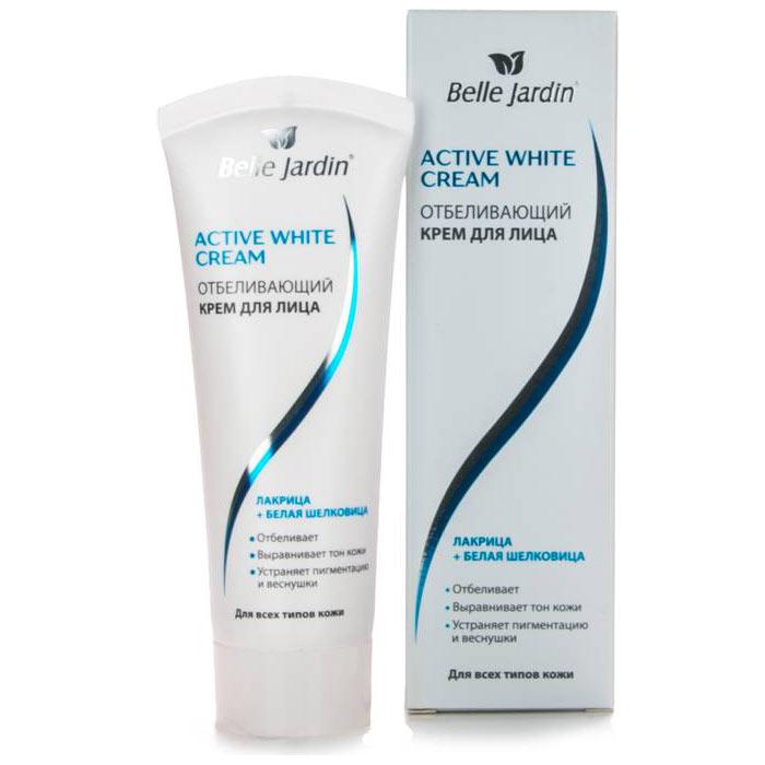 Відбілюючий крем для обличчя Лакриця і Біла шовковиця Activ white, Belle Jardin