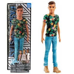 Лялька Барбі "Гра з модою" - Кен в футболці з квітковим принтом  Кукла Кен в футболке с цветочным принтом