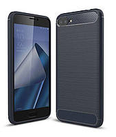 Чехол Carbon для Asus ZenFone 4 Max / ZC554KL / x00id бампер Blue