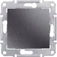 SDN0300170 Вимикач 2-клавішний, графіт Schneider Electric Sedna