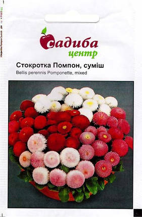 Насіння маргаритки Стокротка Помпон суміш 0,05 г, Нім Zaden, фото 1
