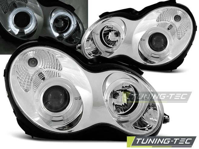 Передні фари тюнінг оптика Mercedes W203, фото 1