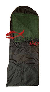 Армійський зимовий спальний мішок утеплений до -20 С (підкладка-штучне хутро)