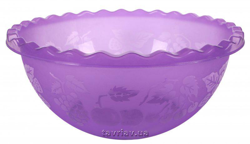 Таз Al-Plastic для фруктів 9л d35 см h14,5 см пластик (571320)