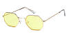 Солнцезащитные многоугольные очки с цветной линзой Сиреневый, фото 5