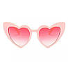 Жіночі сонцезахисні окуляри у формі серця Бежевий, фото 5