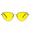Сонцезахисні окуляри з кольоровою лінзою трикутної форми Чорний, фото 6