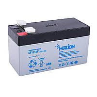 Акумулятор олив'яно-кислотний Merlion GP1213F1, 12V / 1.3A