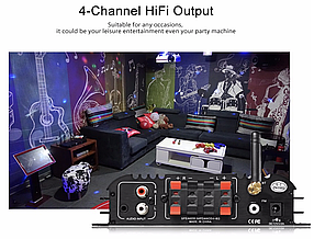 Підсилювач звуку Lepy LP-269S HI-FI 2.1; 2x45Вт; Bluetooth 4.0