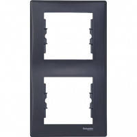 SDN5801170 Рамка на 2 пости вертикальна, графіт Schneider Electric Sedna